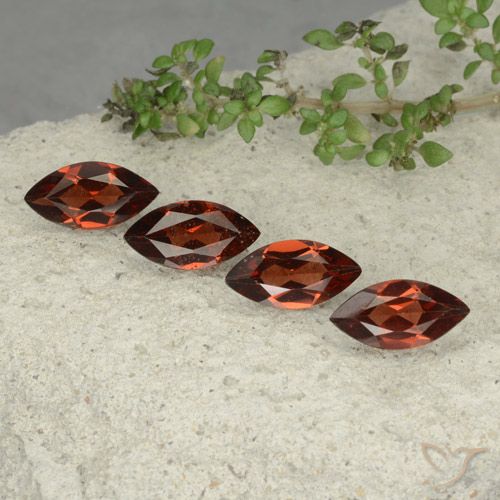 4.64ctw Naturale Rosso medio Granato Piropo, Taglio marquise, VS