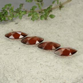 Gemme di granato piropo rosso intenso naturale da 4,30 ct, marchesa, VS