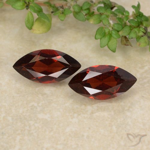 2.36ctw Naturale Sangria rossa Granato Piropo, Taglio marquise, VVS-VS