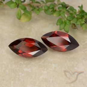 Gemme di Granato Piropo Sangria rossa naturale da 2.36 ct, Taglio marquise, VVS-VS