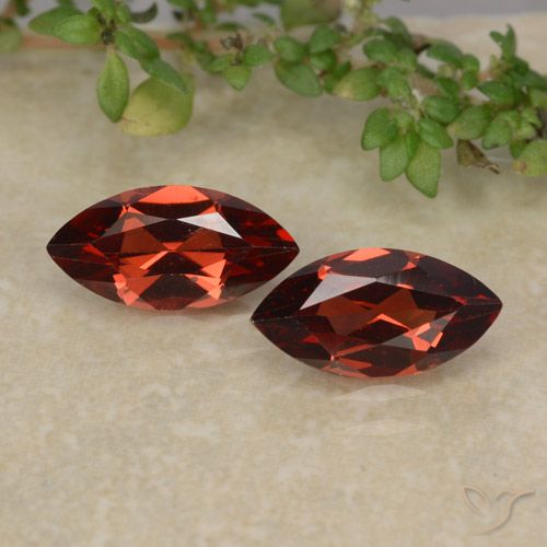 2.41ctw Naturale Rosso medio Granato Piropo, Taglio marquise, VVS-VS