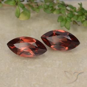 Gemme di Granato Piropo Rosso medio naturale da 2.41 ct, Taglio marquise, VVS-VS