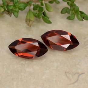 Gemme di Granato Piropo Rosso medio naturale da 2.09 ct, Taglio marquise, VVS-VS