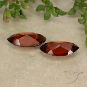Gemme di Granato Piropo Rosso medio naturale da 2.09 ct, Taglio marquise, VVS-VS