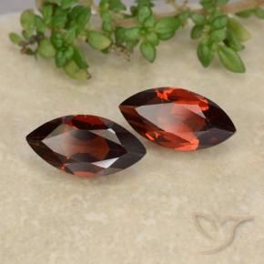 Gemme di Granato Piropo Sangria rossa naturale da 2.47 ct, Taglio marquise, VVS-VS