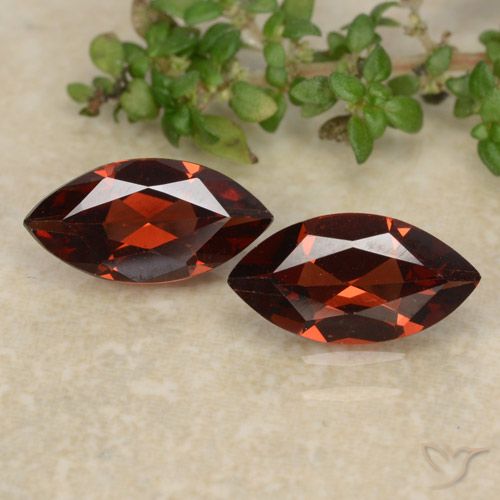 2.16ctw Naturale Rosso scuro Granato Piropo, Taglio marquise, VVS-VS