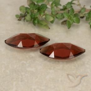 Gemme di Granato Piropo Rosso scuro naturale da 2.16 ct, Taglio marquise, VVS-VS
