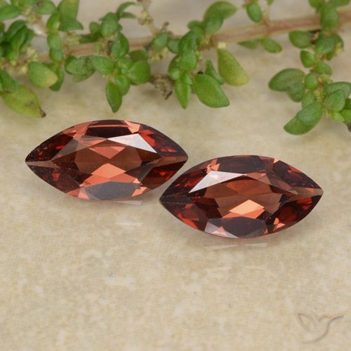1.97ctw Naturale Rosso scuro Granato Piropo, Taglio marquise, VVS-VS
