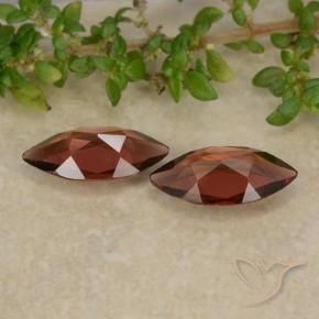 Gemme di Granato Piropo Rosso scuro naturale da 1.97 ct, Taglio marquise, VVS-VS