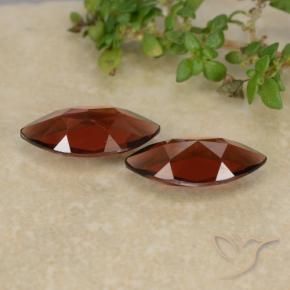 Gemme di Granato Piropo Rosso scuro naturale da 2.22 ct, Taglio marquise, VVS-VS