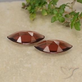 Gemme di Granato Piropo Rosso medio naturale da 1.74 ct, Taglio marquise, VVS-VS