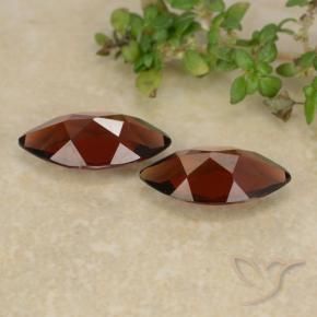 Gemme di Granato Piropo Rosso Sangue Profondo naturale da 2.20 ct, Taglio marquise, VVS-VS