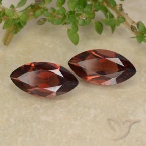 Gemme di Granato Piropo Rosso scuro naturale da 2.22 ct, Taglio marquise, VVS-VS