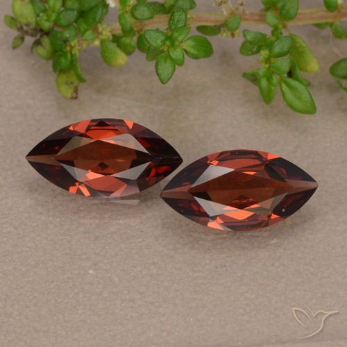 2.01ctw Naturale Rosso scuro Granato Piropo, Taglio marquise, VVS-VS
