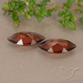 Gemme di Granato Piropo Rosso scuro naturale da 2.01 ct, Taglio marquise, VVS-VS