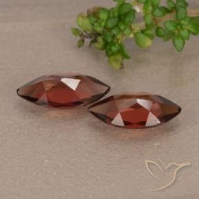 Gemme di Granato Piropo Rosso scarlatto profondo naturale da 2.06 ct, Taglio marquise, VVS-VS