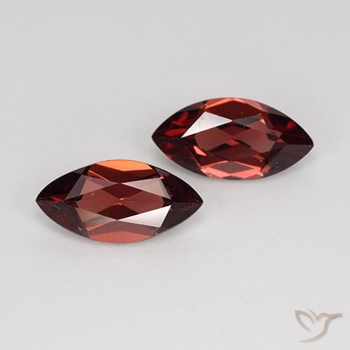2.39ctw Naturale Rosso scuro Granato Piropo, Taglio marquise, VVS-VS