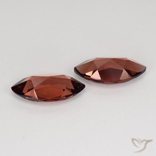 Gemme di Granato Piropo Rosso scuro naturale da 2.39 ct, Taglio marquise, VVS-VS