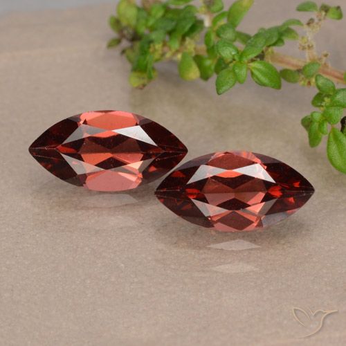 2.42ctw Naturale Rosso scuro Granato Piropo, Taglio marquise, VVS-VS