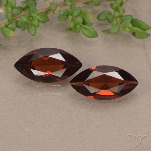 2.12ctw Naturale Rosso scuro Granato Piropo, Taglio marquise, VVS-VS