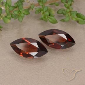 Gemme di Granato Piropo Rosso scuro naturale da 2.12 ct, Taglio marquise, VVS-VS