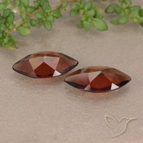 Gemme di Granato Piropo Rosso scuro naturale da 2.12 ct, Taglio marquise, VVS-VS