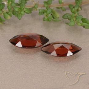 Gemme di Granato Piropo Rosso scuro naturale da 2.18 ct, Taglio marquise, VVS-VS