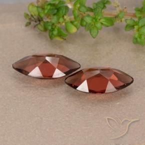 Gemme di Granato Piropo Rosso scuro naturale da 2.21 ct, Taglio marquise, VVS-VS