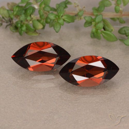 2.94ctw Naturale Rosso scuro Granato Piropo, Taglio marquise, VVS-VS