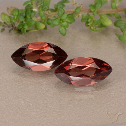 2.54ctw Naturale Rosso scuro Granato Piropo, Taglio marquise, VVS-VS