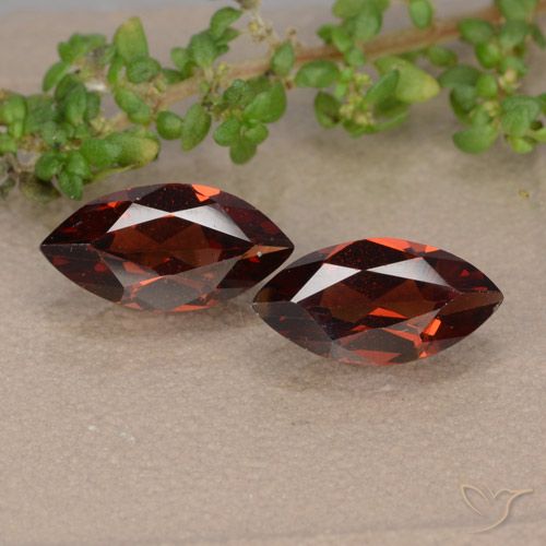 2.32ctw Naturale Rosso scuro Granato Piropo, Taglio marquise, VVS-VS