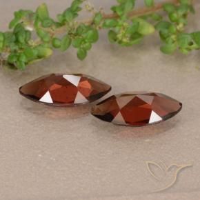 Gemme di Granato Piropo Rosso scuro naturale da 2.32 ct, Taglio marquise, VVS-VS