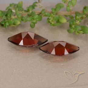 Gemme di Granato Piropo Rosso Sangue Profondo naturale da 2.51 ct, Taglio marquise, VVS-VS