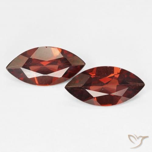 2.00ctw Naturale Rosso scarlatto profondo Granato Piropo, Taglio marquise, VVS-VS
