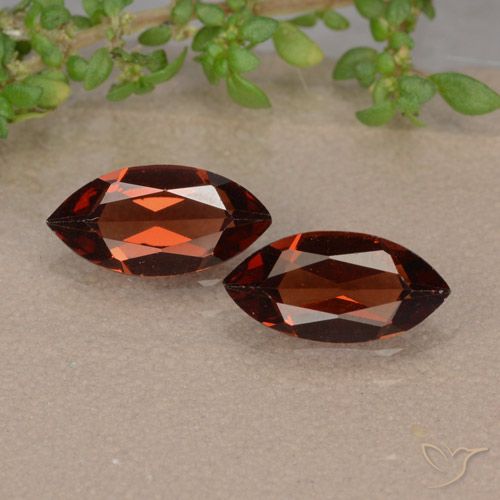 1.99ctw Naturale Rosso medio Granato Piropo, Taglio marquise, VVS-VS
