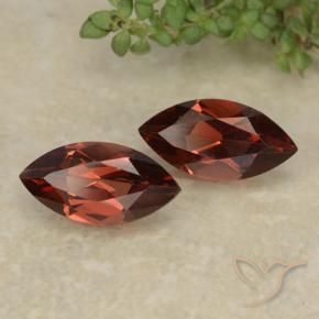 Gemme di Granato Piropo Rosso scuro naturale da 2.41 ct, Taglio marquise, VVS-VS