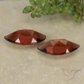 Gemme di Granato Piropo Rosso scuro naturale da 2.41 ct, Taglio marquise, VVS-VS