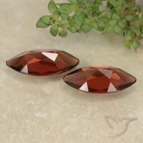 Gemme di Granato Piropo Rosso scuro naturale da 2.30 ct, Taglio marquise, VVS-VS