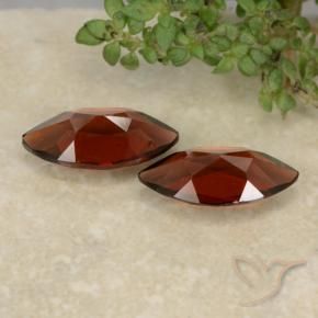 Gemme di Granato Piropo Rosso Sangue Profondo naturale da 2.30 ct, Taglio marquise, VVS-VS