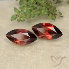 Gemme di Granato Piropo Rosso scuro naturale da 2.46 ct, Taglio marquise, VVS-VS
