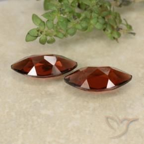 Gemme di Granato Piropo Rosso scuro naturale da 2.46 ct, Taglio marquise, VVS-VS
