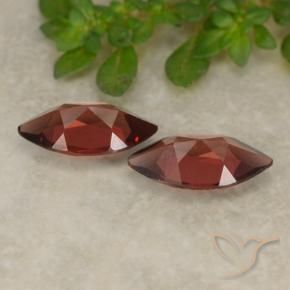 Gemme di Granato Piropo Rosso scuro naturale da 2.15 ct, Taglio marquise, VVS-VS