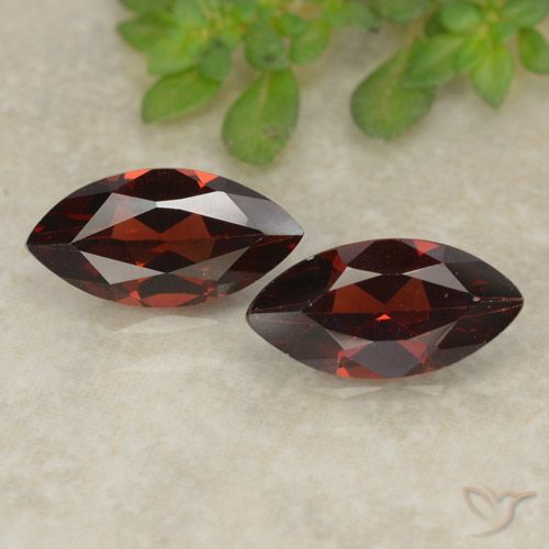 2.35ctw Naturale Rosso scuro Granato Piropo, Taglio marquise, VVS-VS