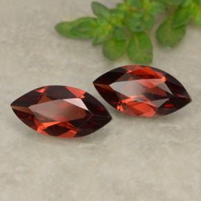 Granato piropo naturale rosso da 2,32 ct, marchesa, VVS-VS