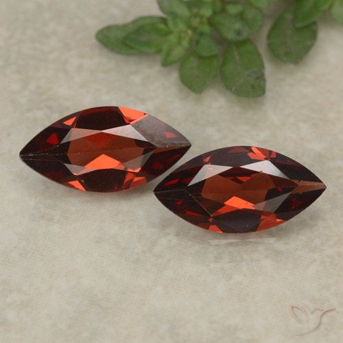 2.04ctw Naturale Rosso scuro Granato Piropo, Taglio marquise, VVS-VS