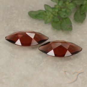 Gemme di Granato Piropo Rosso scuro naturale da 2.04 ct, Taglio marquise, VVS-VS