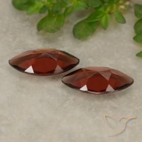 Gemme di Granato Piropo Rosso scuro naturale da 2.15 ct, Taglio marquise, VVS-VS