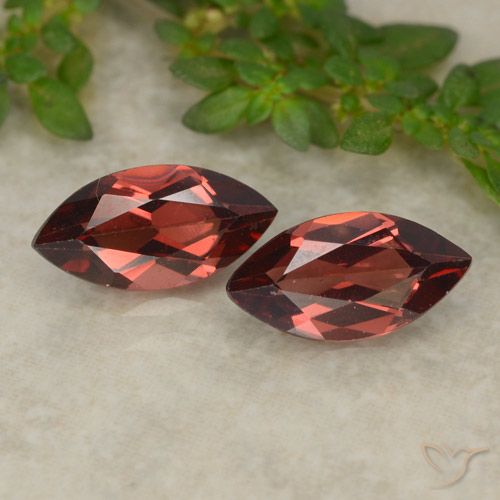2.38ctw Naturale Rosso scarlatto profondo Granato Piropo, Taglio marquise, VVS-VS