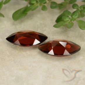 Gemme di Granato Piropo Rosso scuro naturale da 2.30 ct, Taglio marquise, VVS-VS