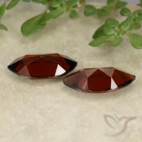 Gemme di Granato Piropo Rosso scuro naturale da 2.37 ct, Taglio marquise, VVS-VS